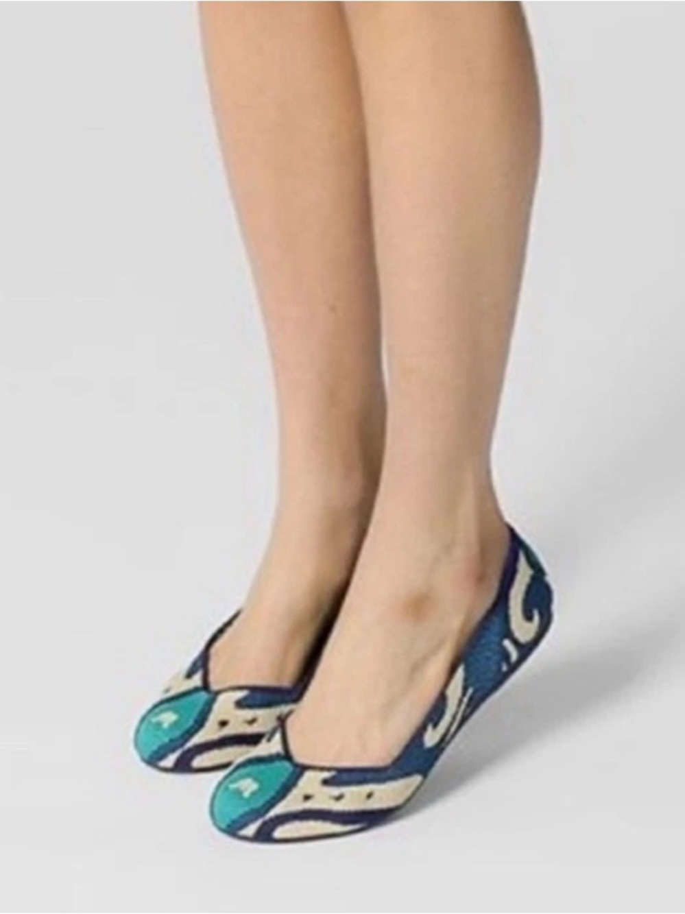 ROTHYS Moroccan BLUE slipper size 9 EUC